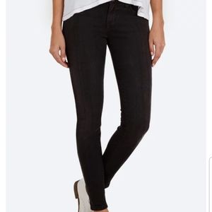 Current/Elliott The Ankle Seamstress Washed Black